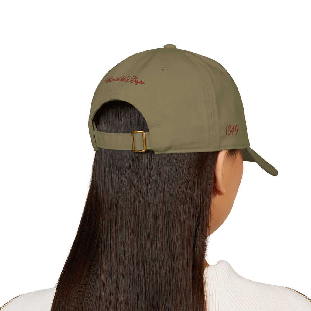 Fort Worth Embroidered Baseball Cap — 'Where it West Begins' Organic Cotton
