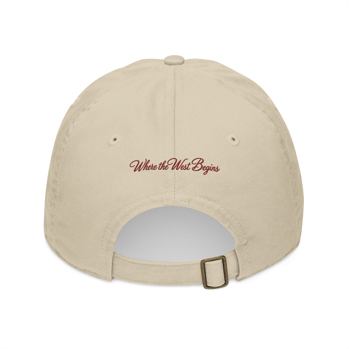 Fort Worth Embroidered Baseball Cap — 'Where it West Begins' Organic Cotton
