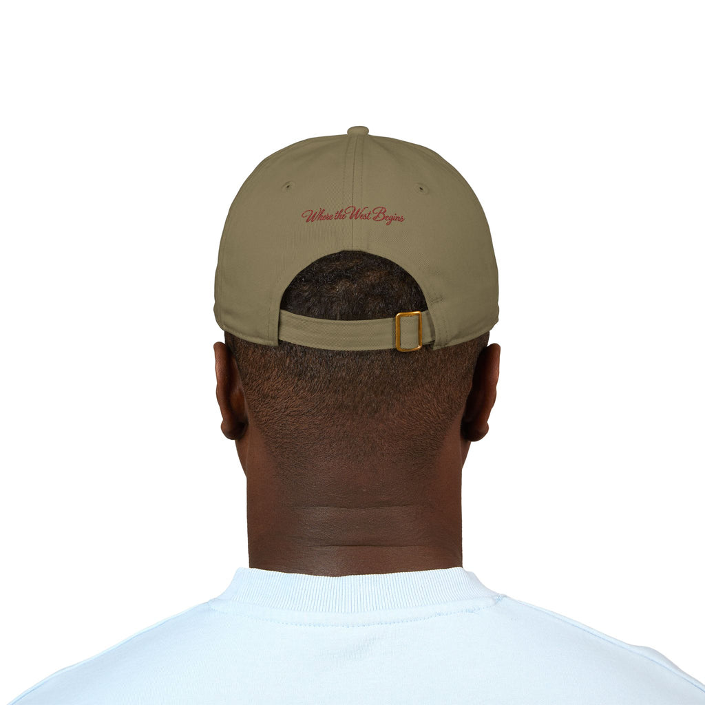 Fort Worth Embroidered Baseball Cap — 'Where it West Begins' Organic Cotton