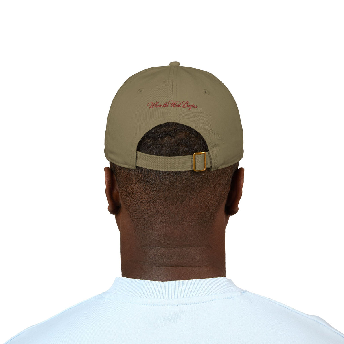 Fort Worth Embroidered Baseball Cap — 'Where it West Begins' Organic Cotton